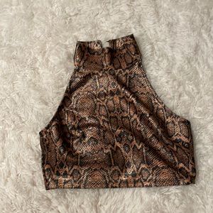 VENUS snake print top (NWOT) never worn